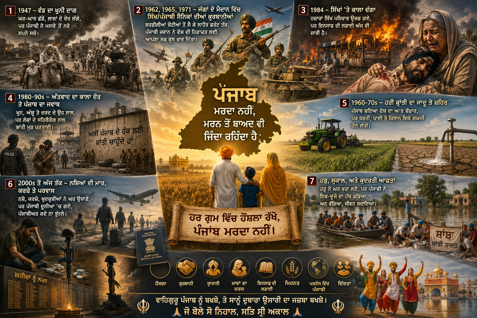 ਪੰਜਾਬ ਦੀਆਂ 70 ਸਾਲਾਂ ਦੀਆਂ ਔਖਿਆਈਆਂ ਤੇ ਅਟੁੱਟ ਹੌਂਸਲੇ ਦੀ ਕਹਾਣੀ